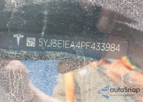 2023 Tesla Model 3 Rear-Wheel Drive из США, поврежденный, VIN 5YJ3E1EA4PF433984